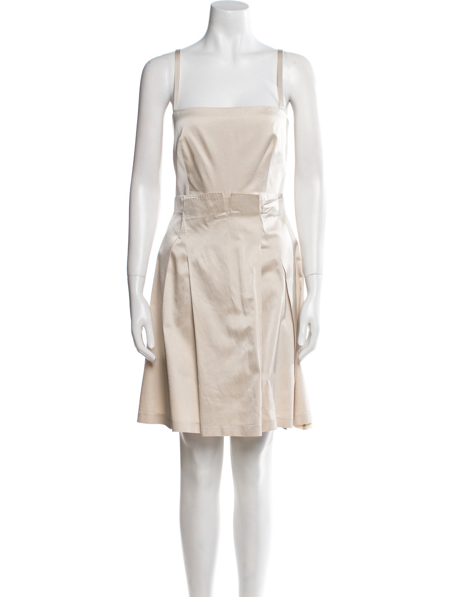 Max Mara Square Neckline Mini Dress