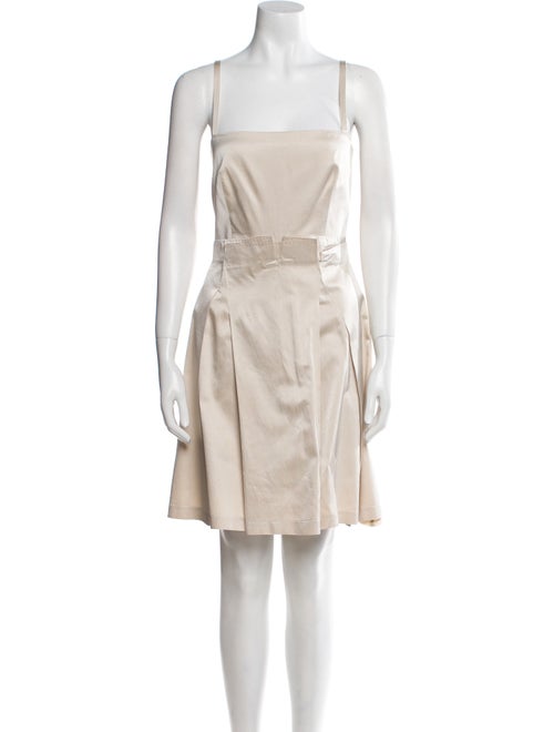 Max Mara Square Neckline Mini Dress