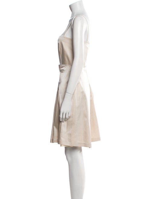 Max Mara Square Neckline Mini Dress