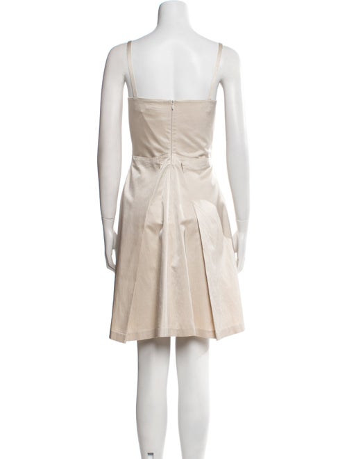 Max Mara Square Neckline Mini Dress