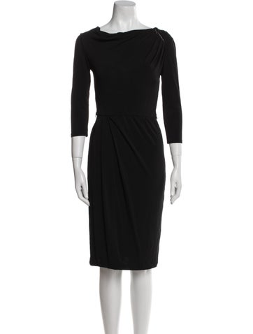 Max Mara Dresses Virgin Wool Knee-Length Dress XXS