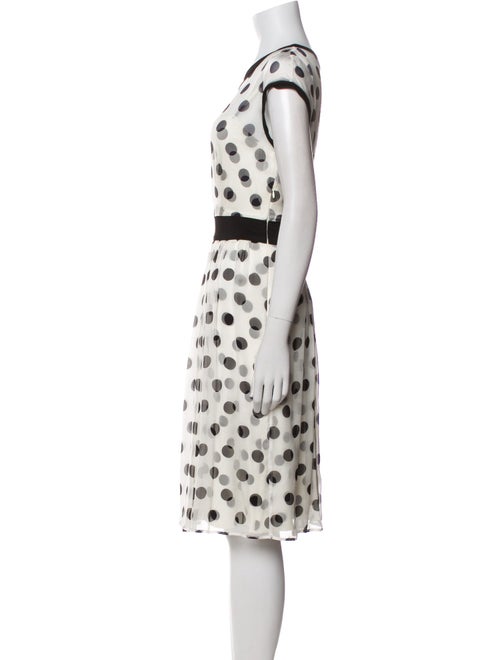 Max Mara Studio Polka Dot Print Knee-Length Dress