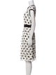 Max Mara Studio Polka Dot Print Knee-Length Dress