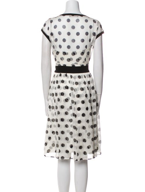 Max Mara Studio Polka Dot Print Knee-Length Dress