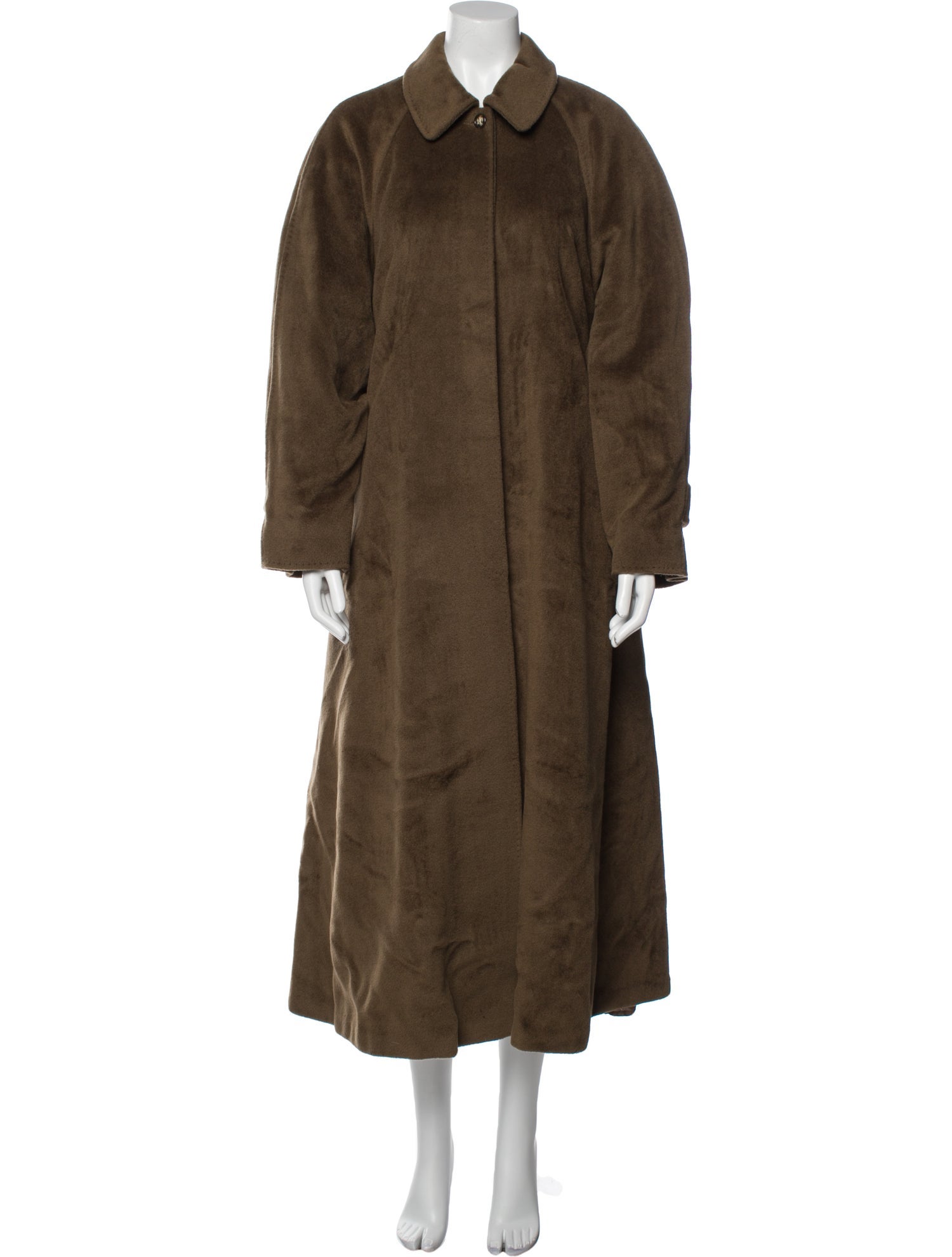 Max Mara Virgin Wool Faux Fur Coat