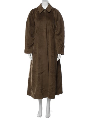 Max Mara Coats Virgin Wool Faux Fur Coat US 8 | M
