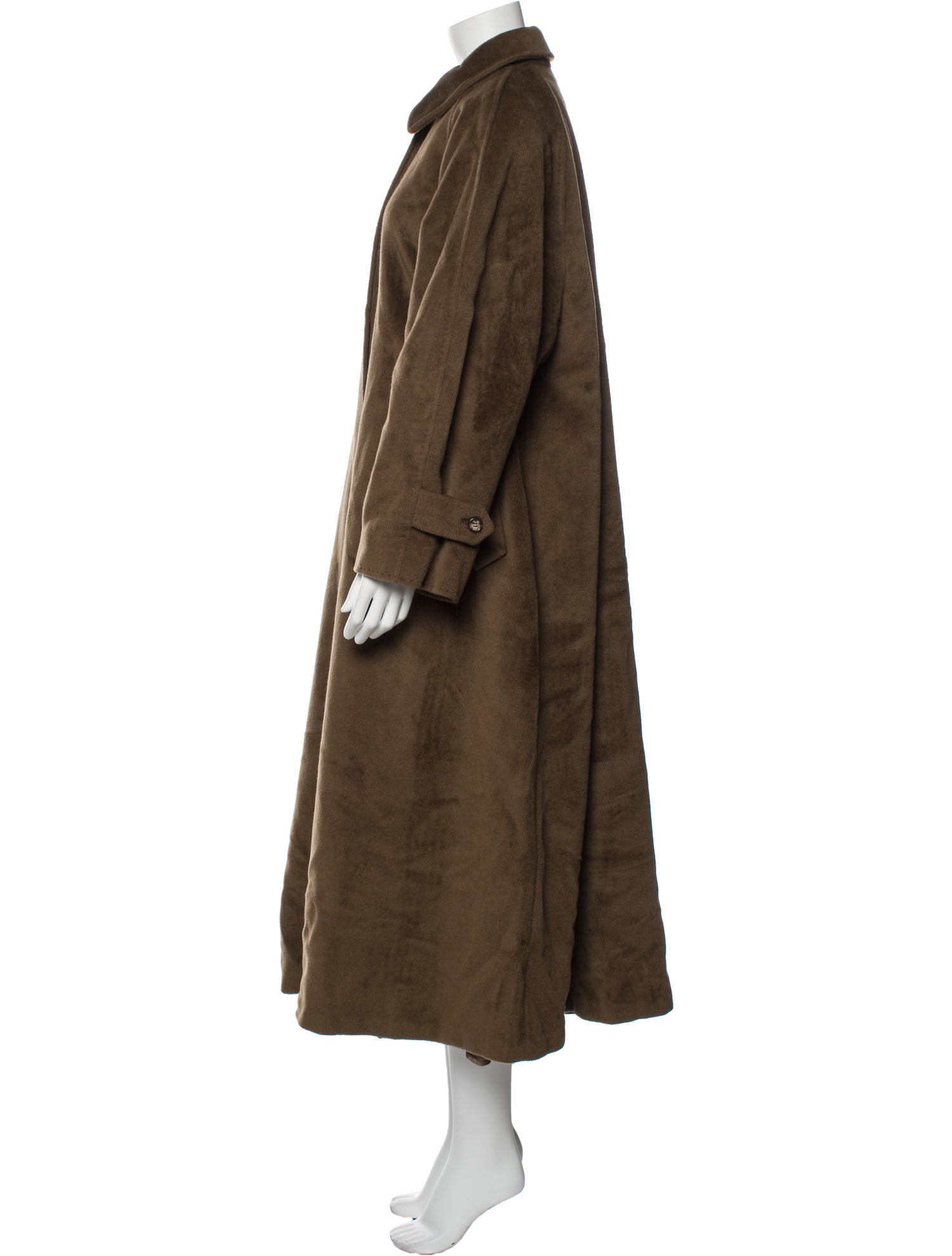 Max Mara Virgin Wool Faux Fur Coat