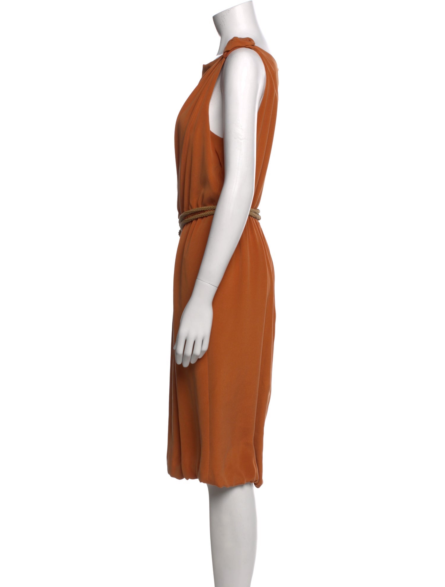 Max Mara Silk Knee-Length Dress