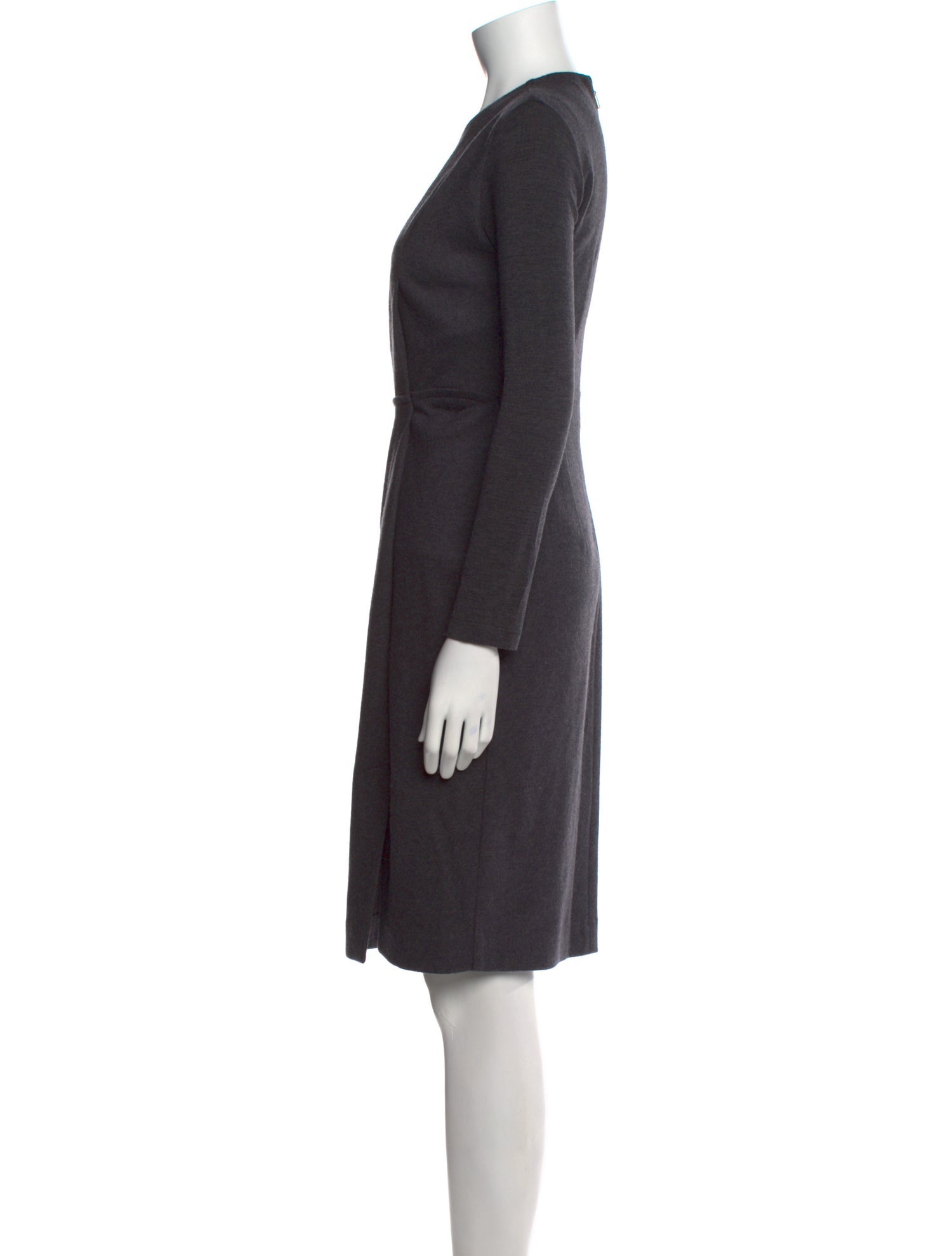 Max Mara Virgin Wool Knee-Length Dress