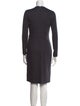 Max Mara Virgin Wool Knee-Length Dress