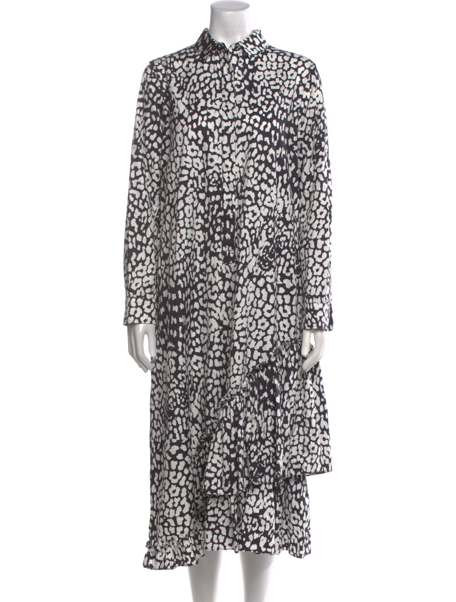 Max Mara Animal Print Long Dress