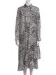 Max Mara Animal Print Long Dress