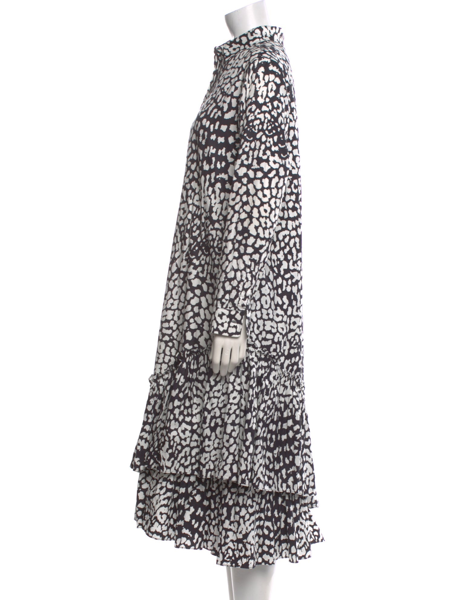 Max Mara Animal Print Long Dress