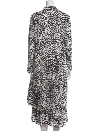 Max Mara Animal Print Long Dress