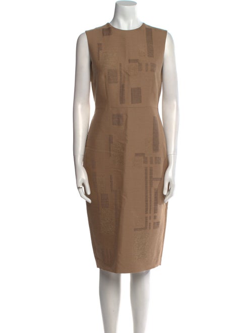Max Mara Virgin Wool Knee-Length Dress