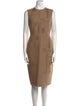 Max Mara Virgin Wool Knee-Length Dress