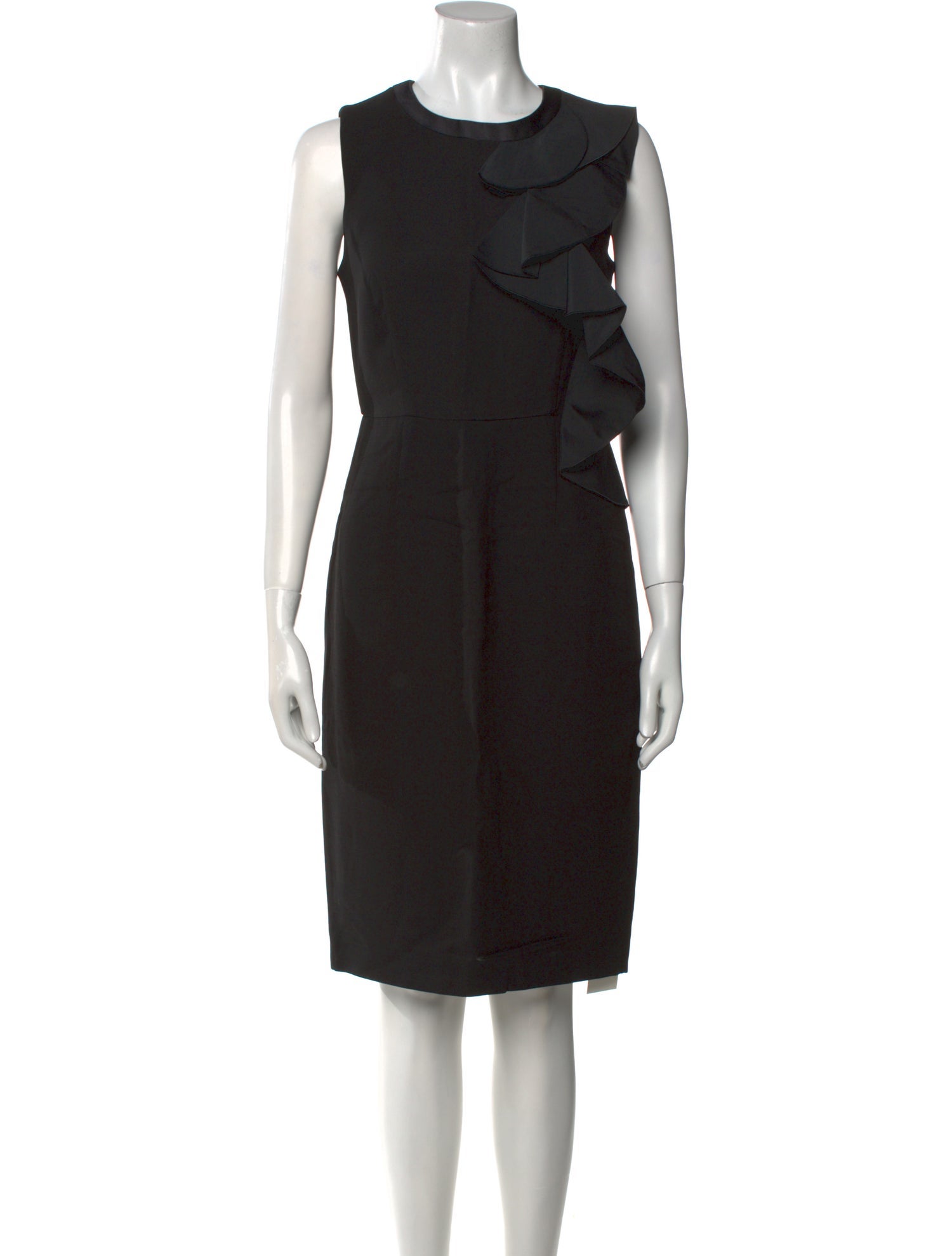 Max Mara Crew Neck Knee-Length Dress