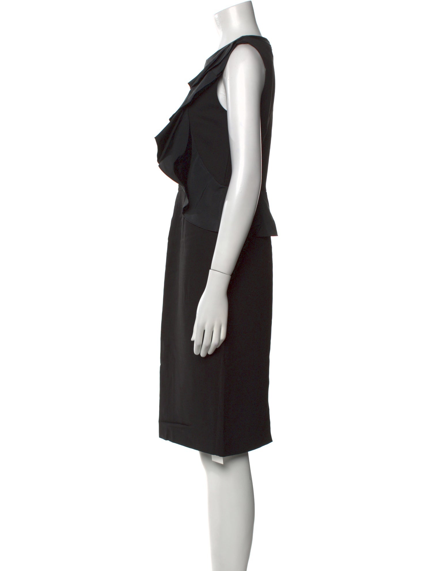 Max Mara Crew Neck Knee-Length Dress