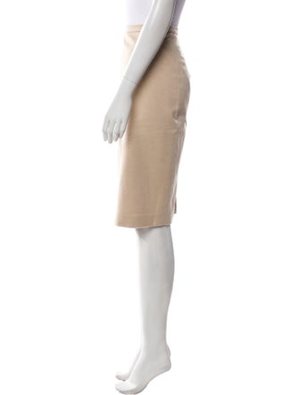 Max Mara Camel Hair Knee-Length Skirt