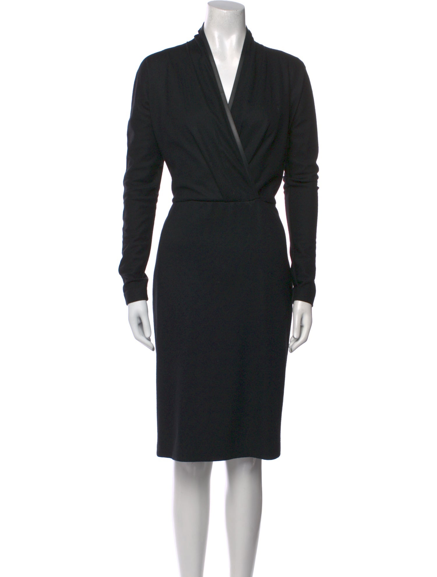 Max Mara Virgin Wool Midi Length Dress