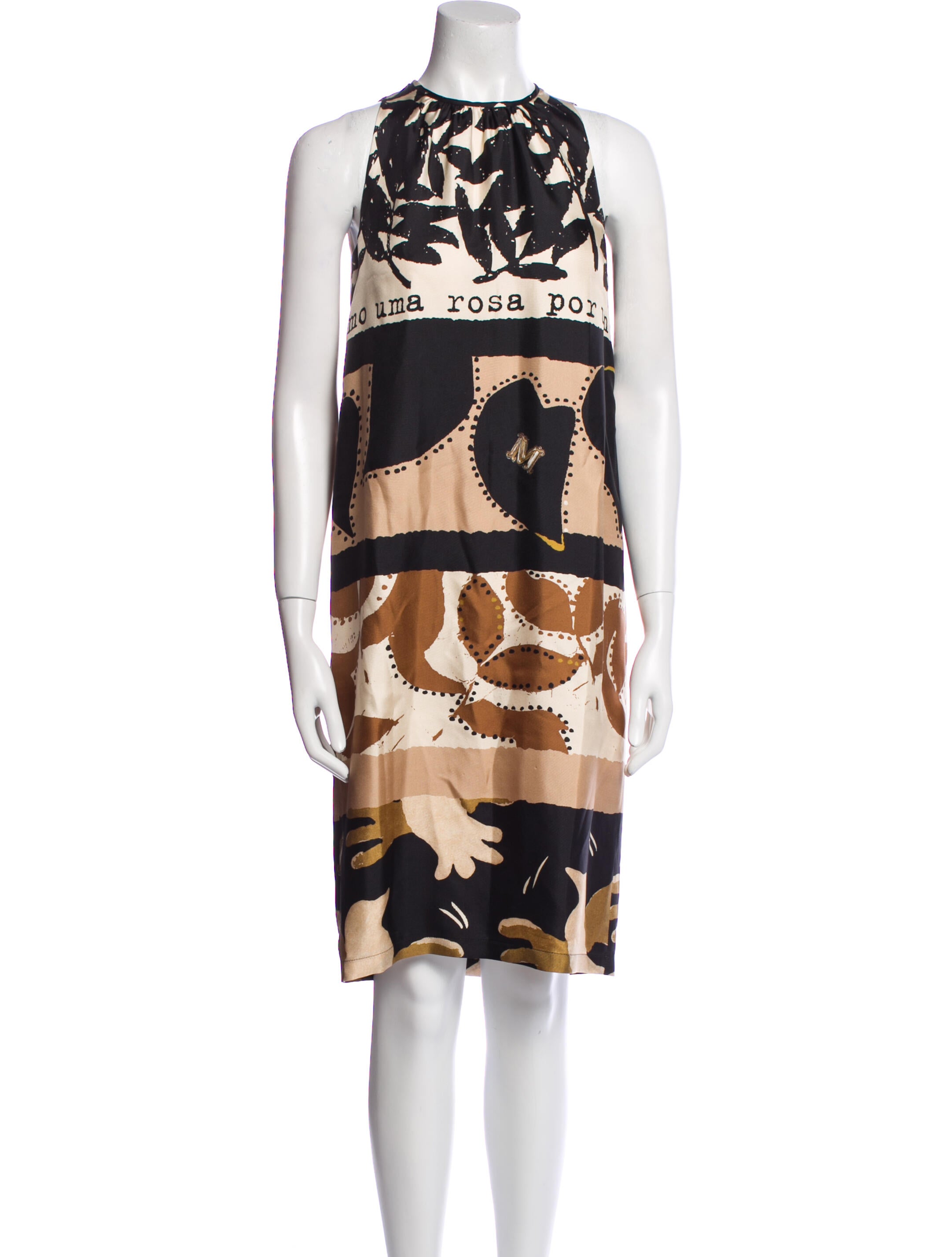 Max Mara Printed Knee-Length Dress