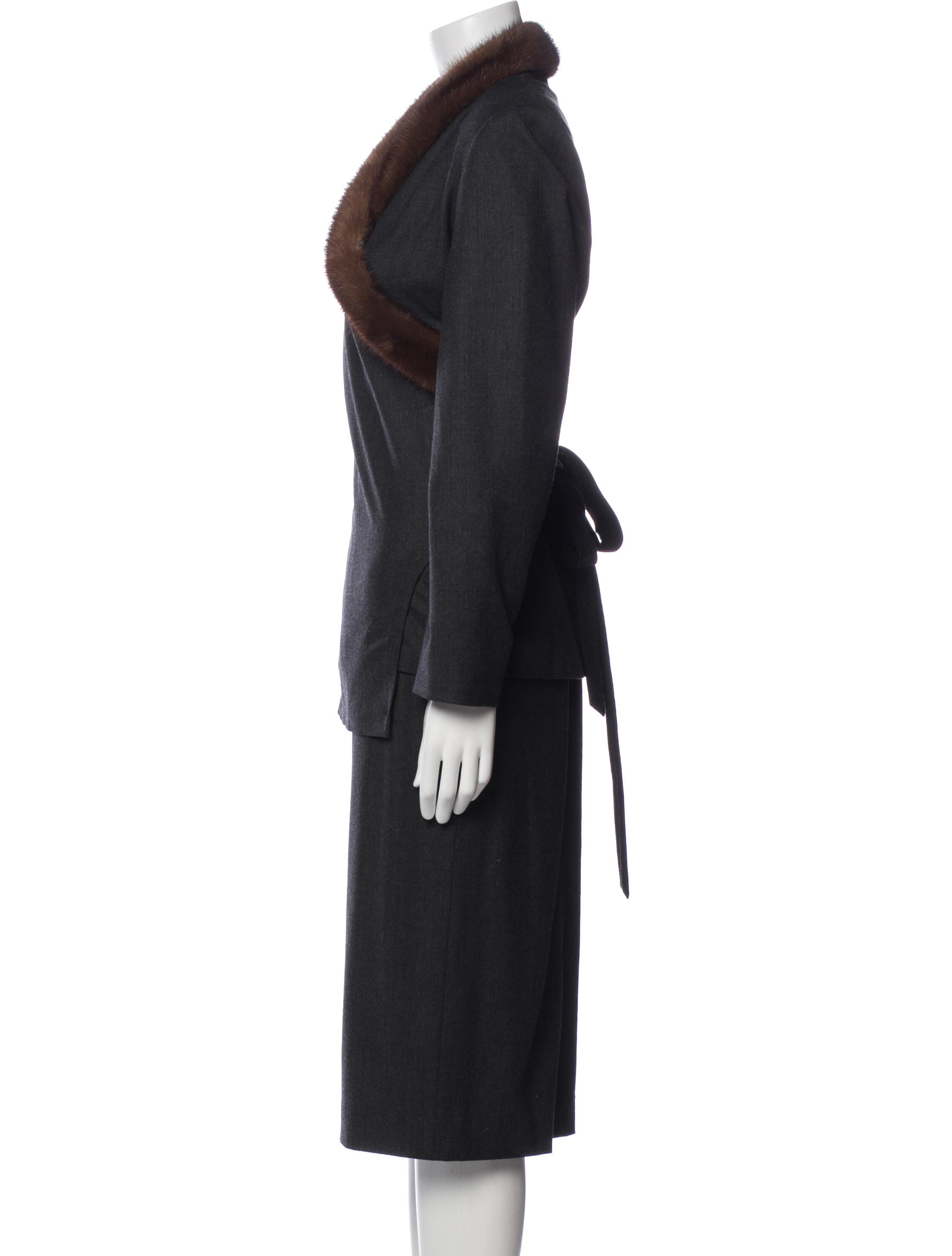 Max Mara Virgin Wool Skirt Suit