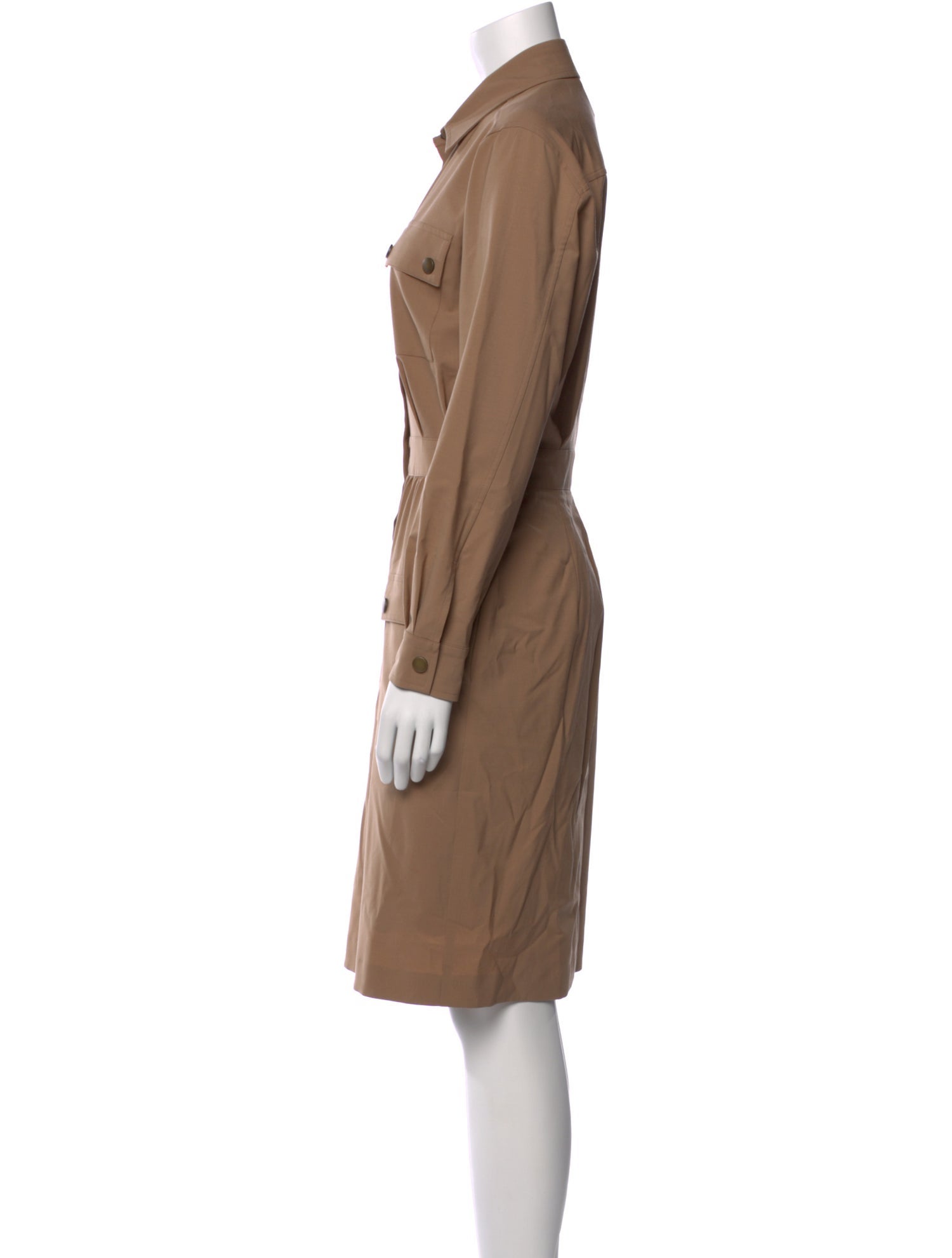 Max Mara Virgin Wool Knee-Length Dress