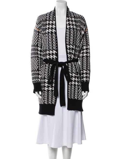 Max Mara Virgin Wool Graphic Print Sweater