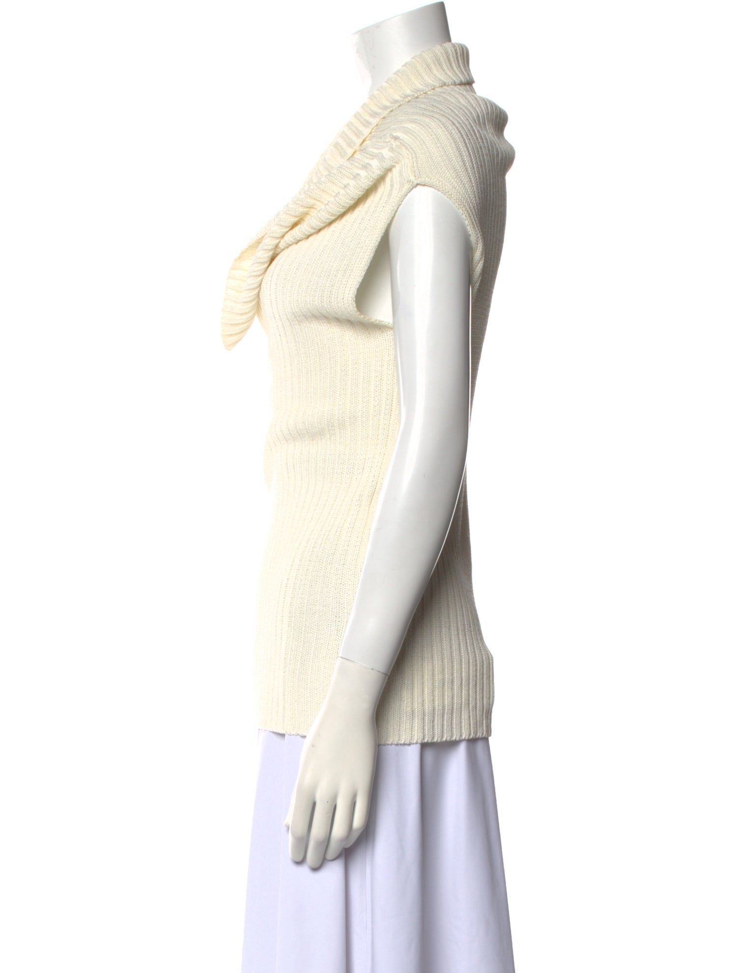 Max Mara Cowl Neck Sleeveless Top