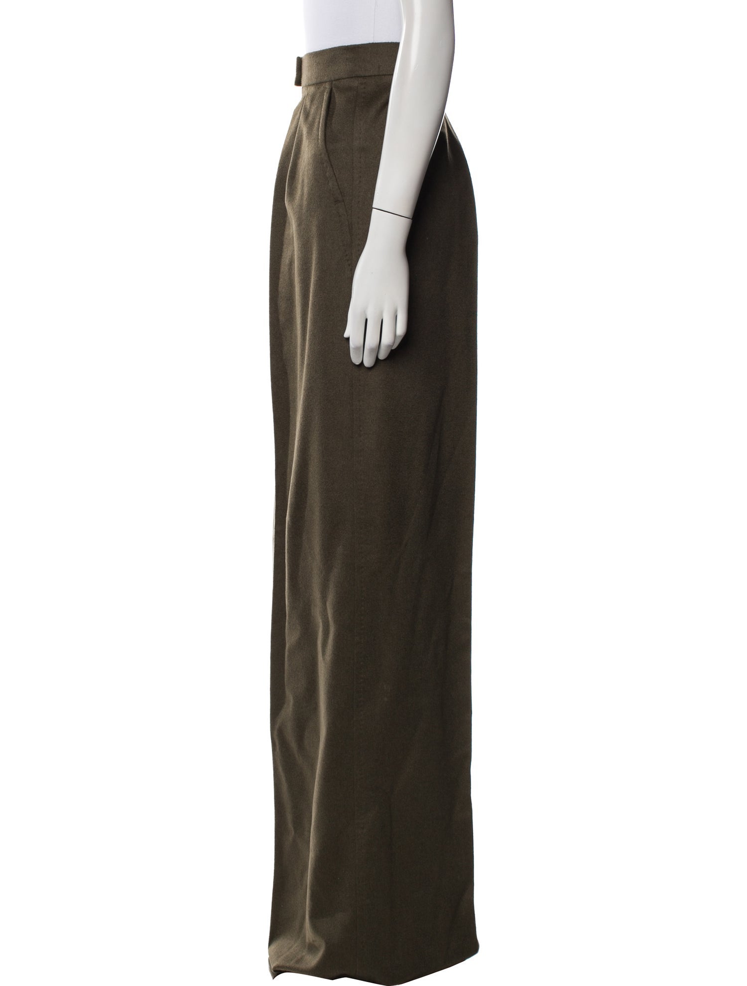 Max Mara Camel Hair Wide Leg Pants