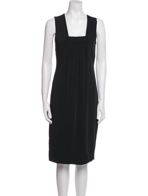 Max Mara Square Neckline Midi Length Dress