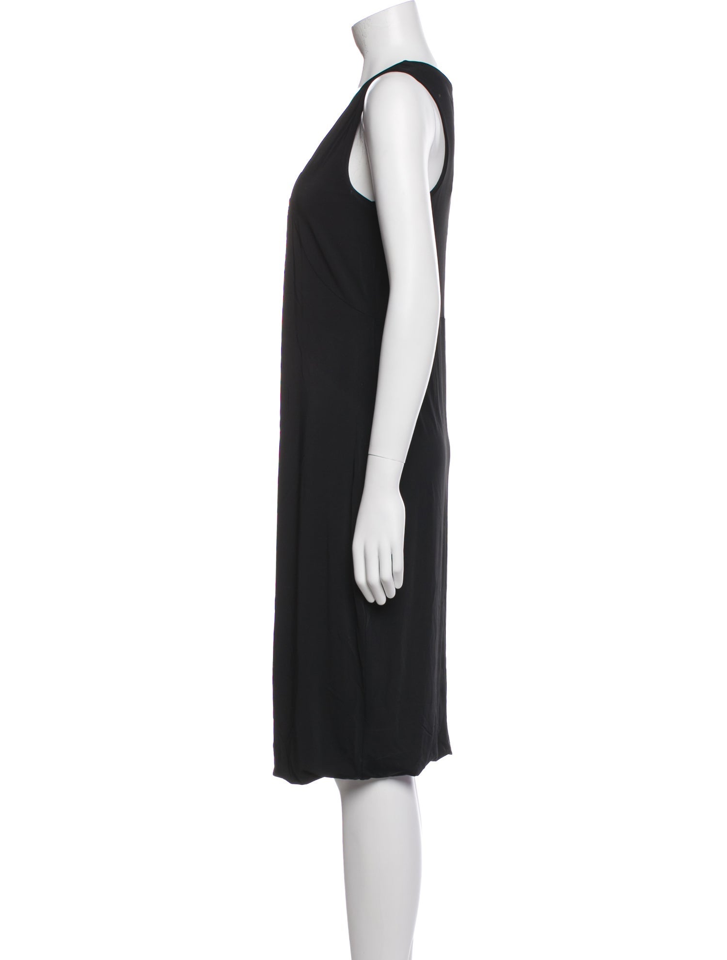 Max Mara Square Neckline Midi Length Dress