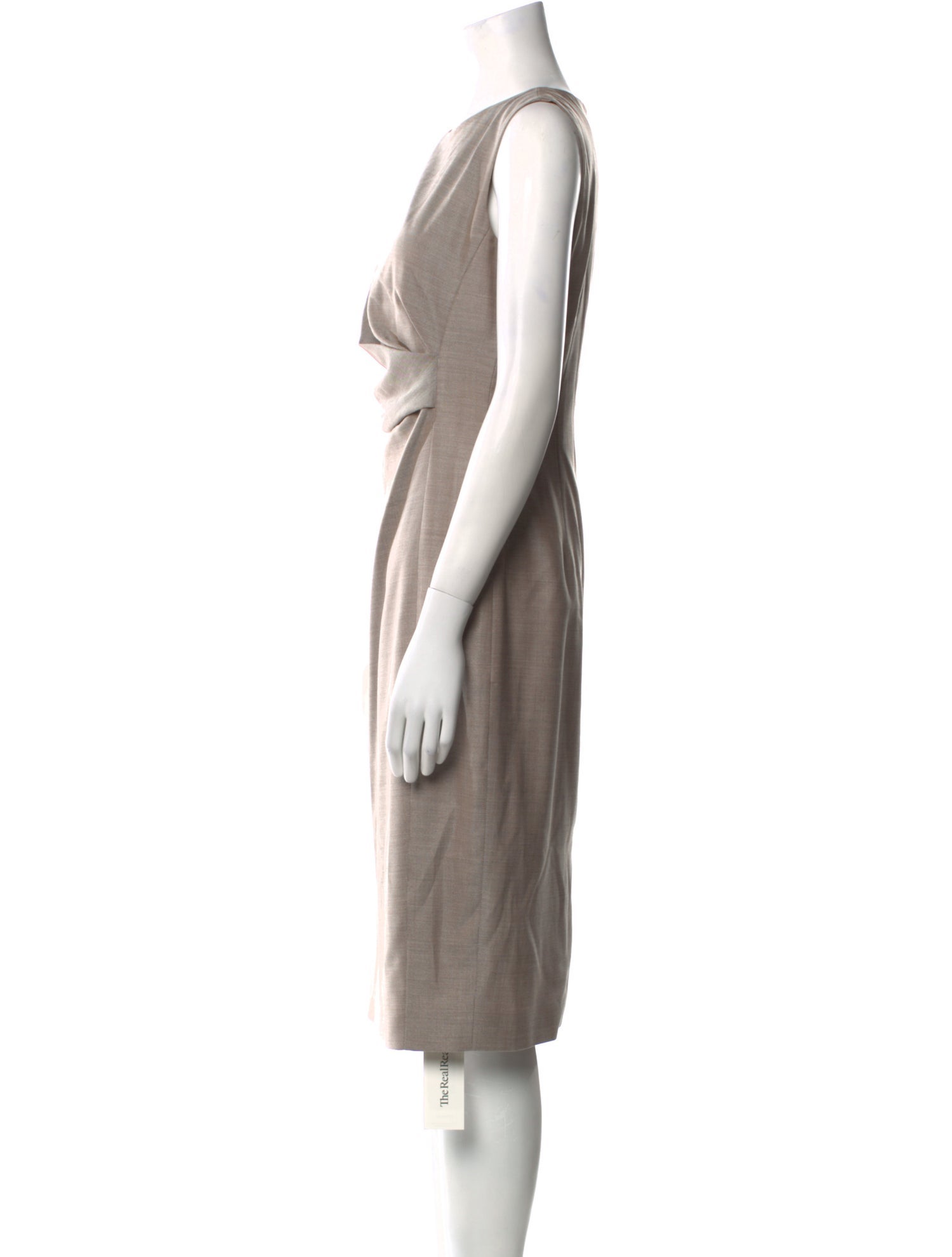 Max Mara Virgin Wool Knee-Length Dress