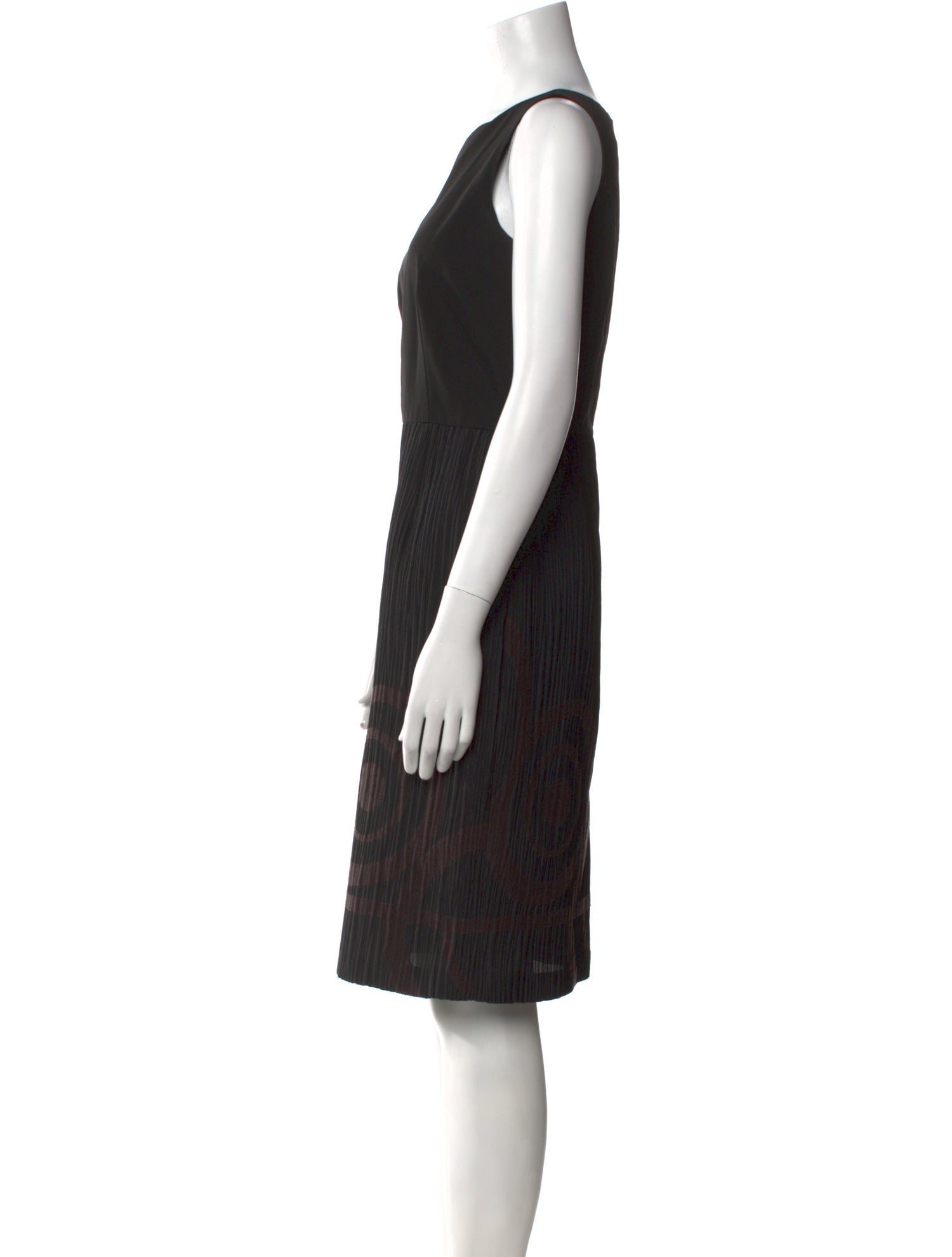 Max Mara Printed Knee-Length Dress