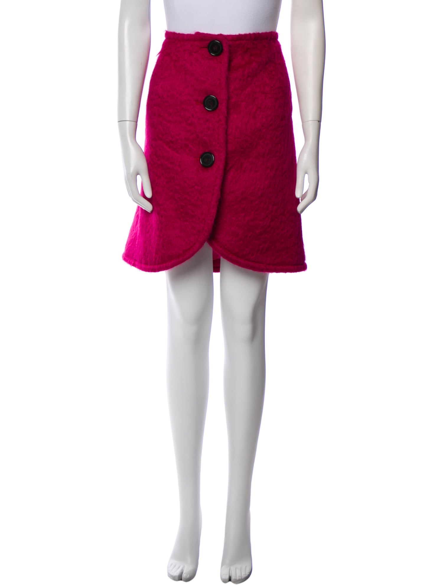 Max Mara Mohair Knee-Length Skirt