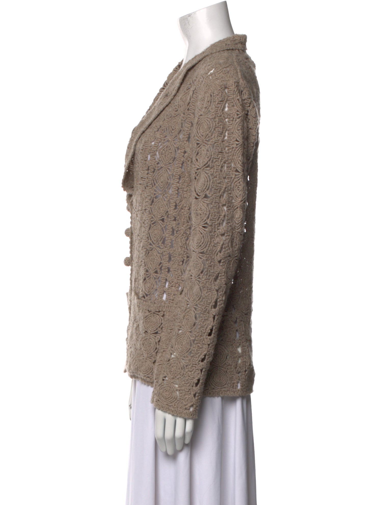 Max Mara Virgin Wool V-Neck Sweater