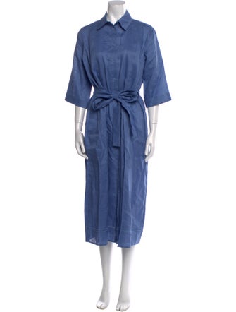 Max Mara Linen Long Dress