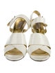 Max Mara Patent Leather Slingback Sandals