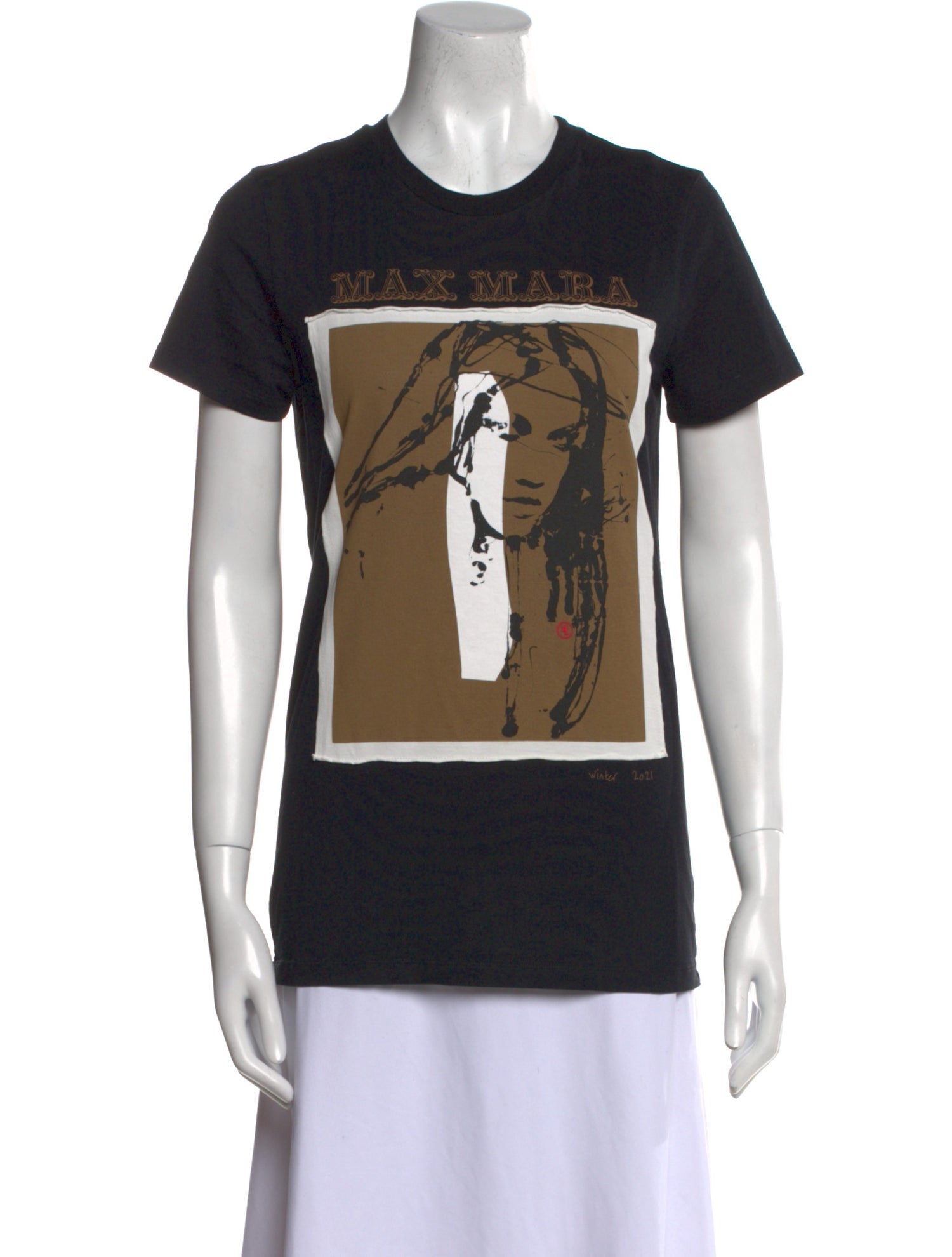 Max Mara Graphic Print Crew Neck T-Shirt