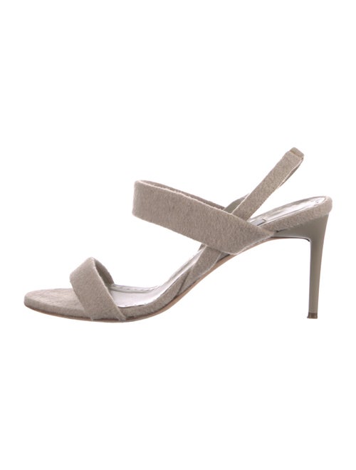 Max Mara Suede Slingback Sandals