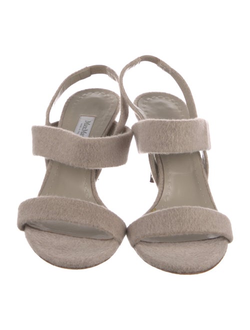 Max Mara Suede Slingback Sandals
