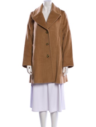 Max Mara Virgin Wool Faux Fur Coat