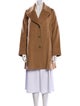 Max Mara Virgin Wool Faux Fur Coat