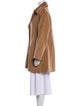 Max Mara Virgin Wool Faux Fur Coat