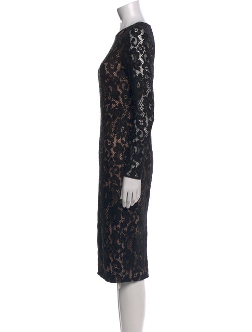 Max Mara Lace Pattern Midi Length Dress