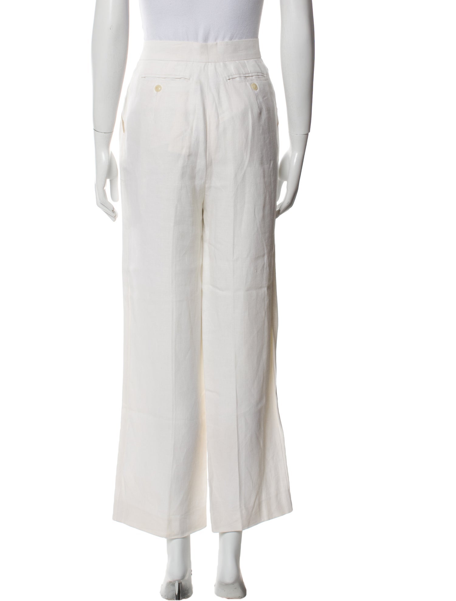 Max Mara Linen Wide Leg Pants
