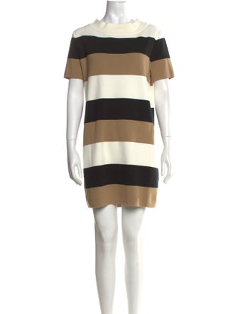 Max Mara Striped Mini Dress