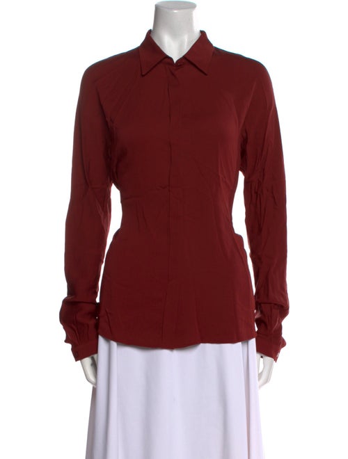 Max Mara Long Sleeve Button-Up Top