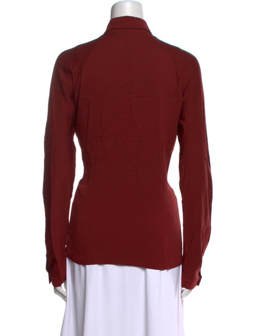Max Mara Long Sleeve Button-Up Top