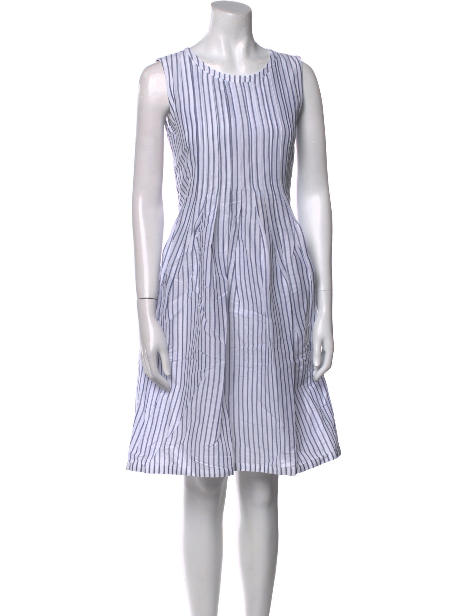 Max Mara Striped Knee-Length Dress